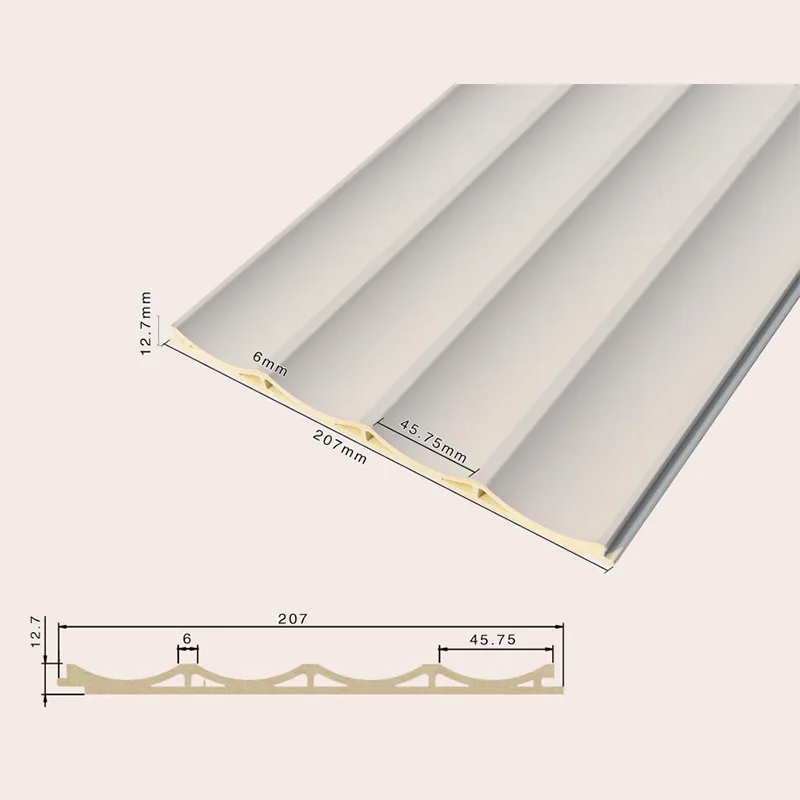 207 Hollow Recessed 4-Grid Fluted Panel