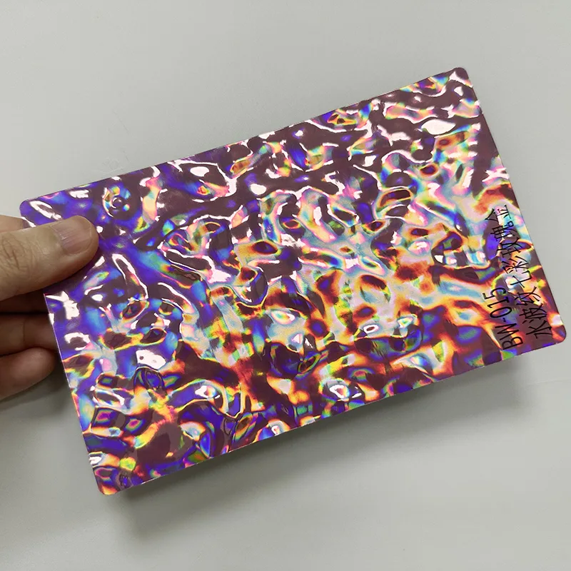 Stenska plošča PET Water Ripple, odporna na udarce